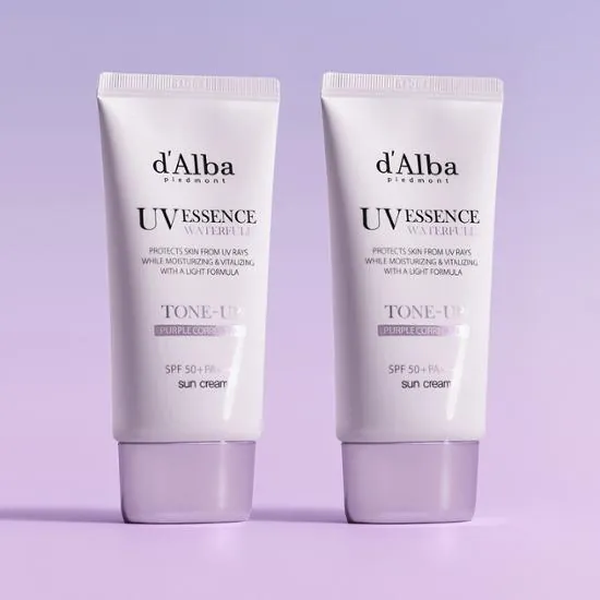 d'Alba Waterful Tone Up Sun Cream Purple
