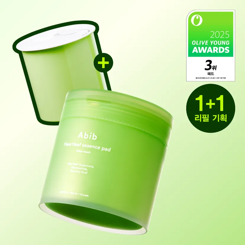 Abib Heartleaf Essence Pad Clear Touch 70P Refill